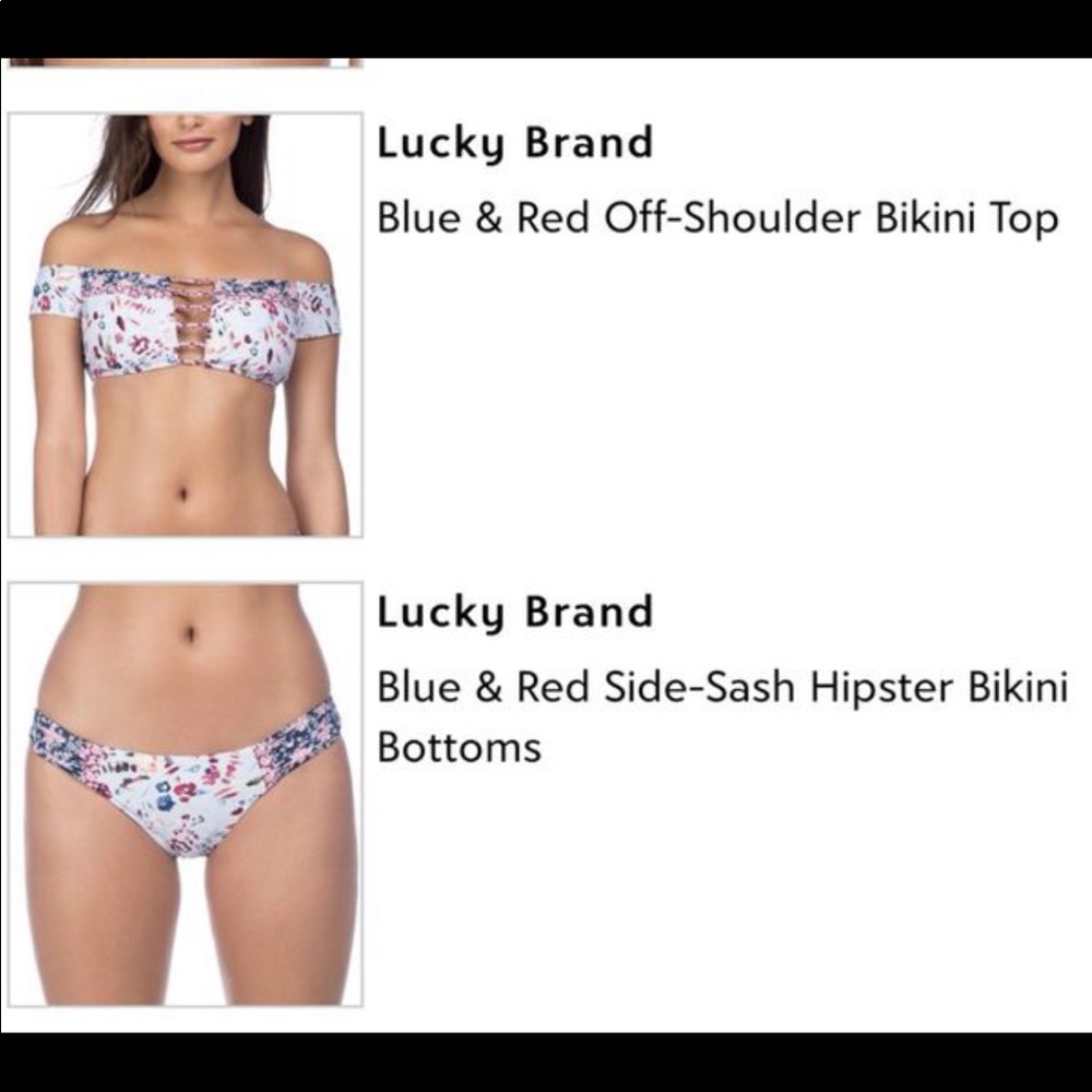 NEW Two-piece Swim Lucky Brand
